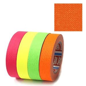 Cinta fluorescente Naranja Tesa 5cm x 25m
