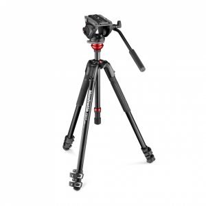 Kit Manfrottto Trípode aluminio MT190X + Rótula MVH500AH