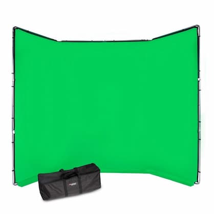 Fondo Manfrotto panorámico Chromakey verde 4x2.9m