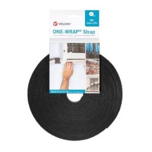 Cinta Velcro OneWrap negra 1.3cmx25m