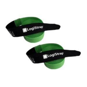 Kit 2 Correas de sujeción verde Velcro Logistrap 5cmx600cm