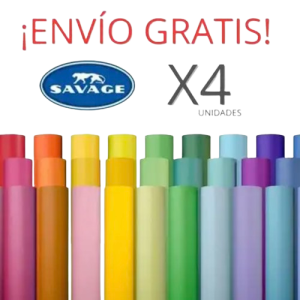 4 Fondos papel Savage 2,72 x 11m + ENVÍO GRATIS