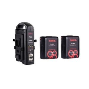 Pack cargador simultáneo y 2 baterias V-Mount de bolsillo SWIT
