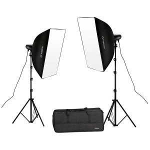 Kit Softbox - 2 x flash de estudio manual VL-300 PLUS II
